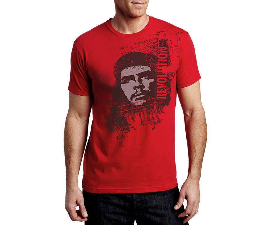 Revolution T-shirt Che Guevara Tee Adult Men Red New