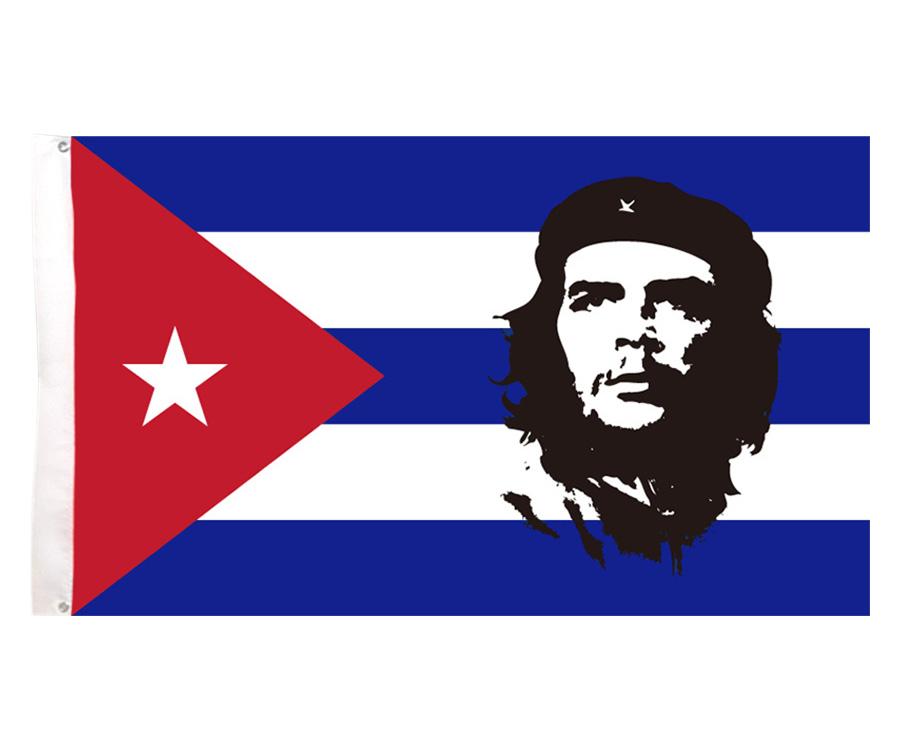 Che Guevara Cuba Flag Banner Graphic Custom Printed Hanging